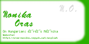 monika oras business card